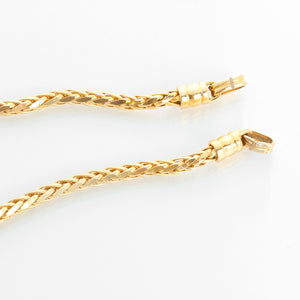 14K Yellow Gold Lariat Necklace With Diamonds