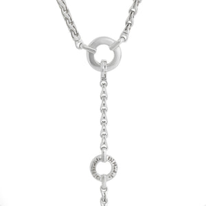 Di Modolo "Tempia" detachable 18k White Gold Earring & Necklace Set