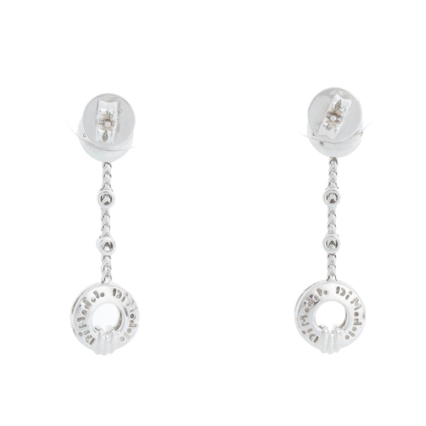 Di Modolo "Tempia" detachable 18k White Gold Earring & Necklace Set