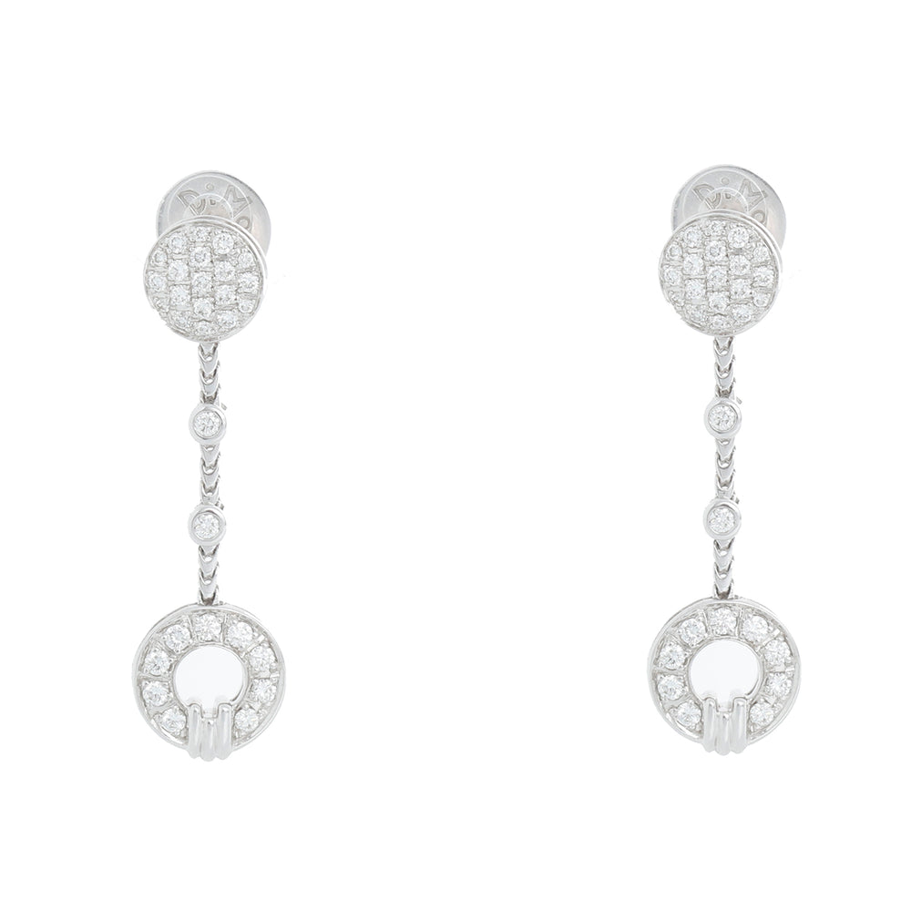 Di Modolo "Tempia" detachable 18k White Gold Earring & Necklace Set