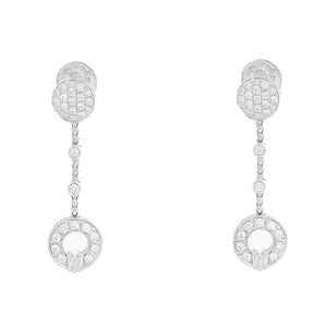 Di Modolo "Tempia" detachable 18k White Gold Earring & Necklace Set