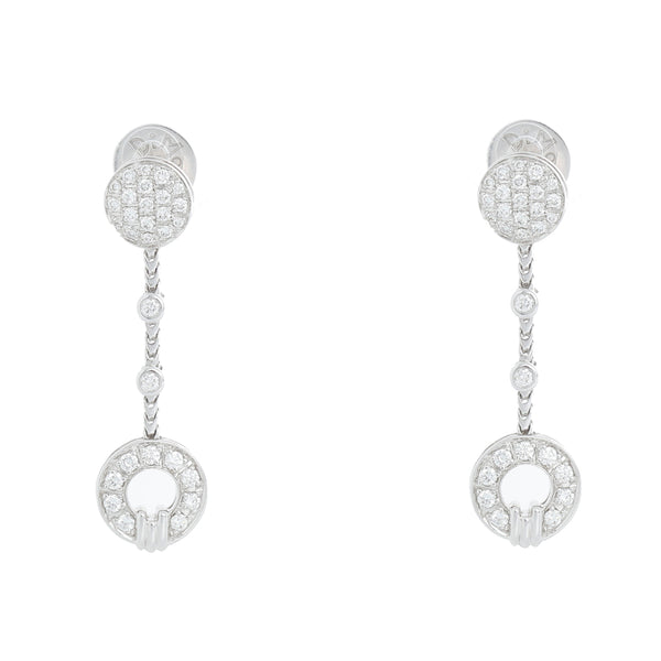 Di Modolo "Tempia" detachable 18k White Gold Earring & Necklace Set