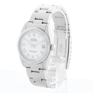 Rolex Datejust Midsize White Dial Steel Watch 78274