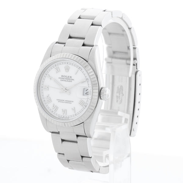 Rolex Datejust Midsize White Dial Steel Watch 78274