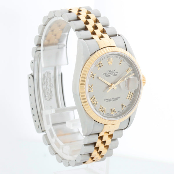 Rolex Datejust Men's Steel Watch 16233 Silver Dial