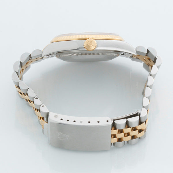 Rolex Datejust Men's Steel Watch 16233 Silver Dial