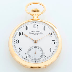 Vacheron Constantin Chronometre Royal 18k Yellow Gold Pocket Watch