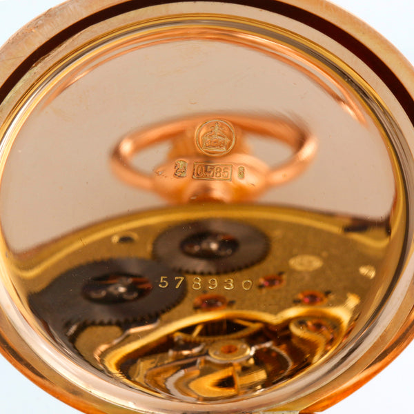 IWC 14k Gold Pocket Men's Hunting Case Antique Pocket Watch