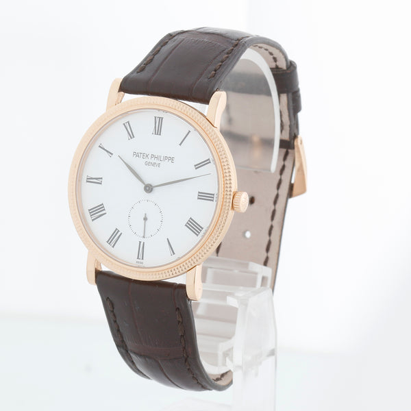 Rare Patek Philippe Calatrava 18k Rose Gold Men's Watch 5116R