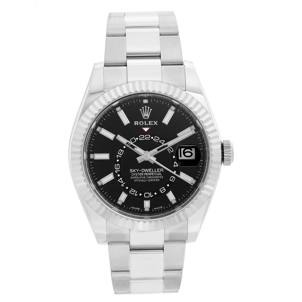 Rolex Sky-Dweller Stainless Steel Black Dial 326934