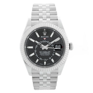 Rolex Sky-Dweller Stainless Steel Black Dial Jubilee 326934