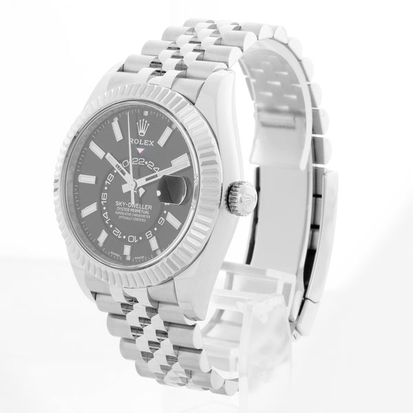 Rolex Sky-Dweller Stainless Steel Black Dial Jubilee 326934