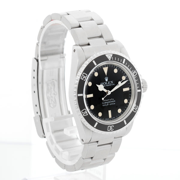 Vintage Rolex Submariner Tiffany " Spider " Dial Men's Automatic Watch 5513 – Image 5