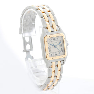 Cartier Midsize 2-Row Panther 2-Tone Steel & Gold Watch W25027B8