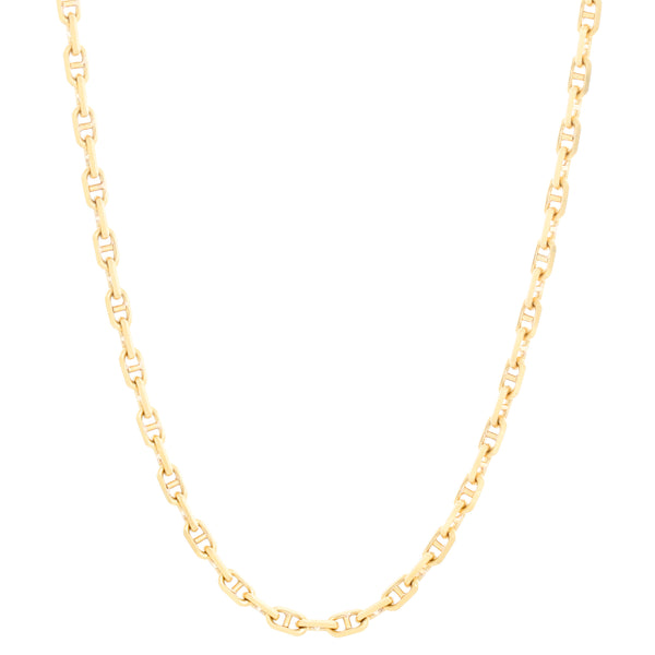 18K Yellow Gold H Link Necklace - 20 Inches