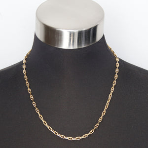 18K Yellow Gold H Link Necklace - 20 Inches