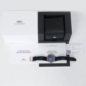 IWC Portuguese Chronograph Boutique Edition 41 Mm Portugieser Men's Rose Gold Watch IW371614