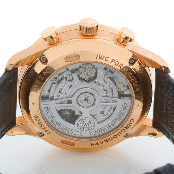 IWC Portuguese Chronograph Boutique Edition 41 Mm Portugieser Men's Rose Gold Watch IW371614