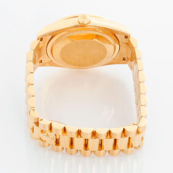 Rolex President Day-Date Men's Yellow Gold Watch Factory Diamonds 118348