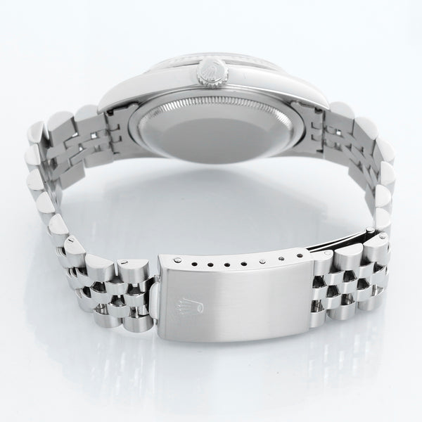 Rolex Datejust Men's Stainless Steel Watch 16234 Grey Tapestry