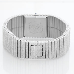 Piaget Emperador 18K White Gold Bark Mens Watch