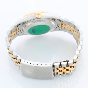 Men's 2-Tone Steel & Gold Rolex Datejust Watch 16233 White Dial