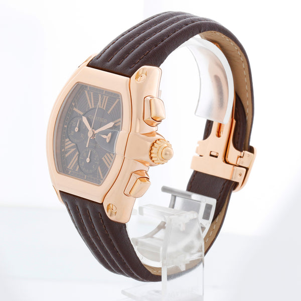 Cartier Roadster Chronograph XL 18k Rose Gold Men's Watch 2848 W62042Y5