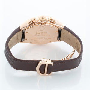 Cartier Roadster Chronograph XL 18k Rose Gold Men's Watch 2848 W62042Y5