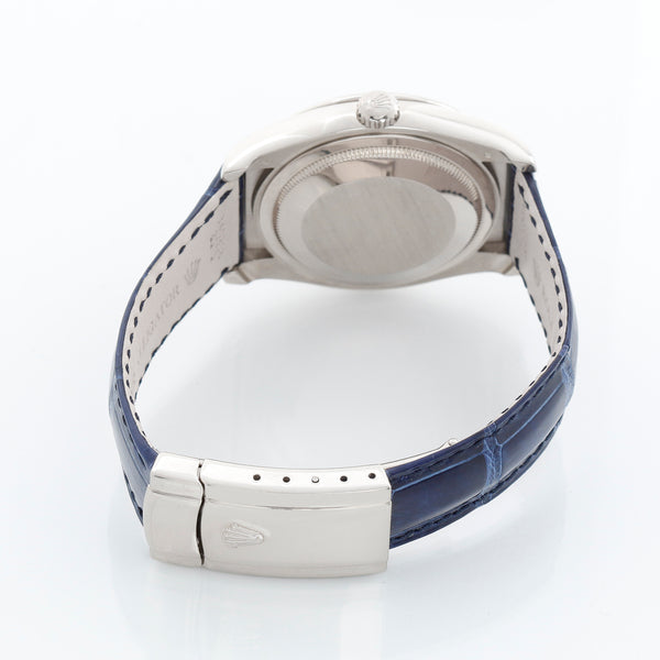 Rolex Datejust 18K White Gold Sodalite Dial Watch 116189