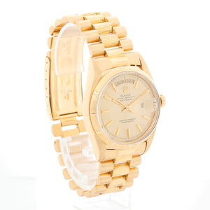 Rolex President Day-Date 18k Gold Barked Men's Watch 1807 – Image 2