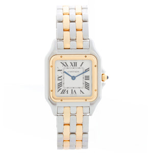 New Style Cartier Panthere 2-Tone 2-Row Medium Watch W2PN0007