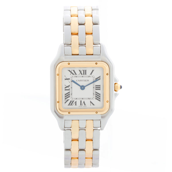 New Style Cartier Panthere 2-Tone 2-Row Medium Watch W2PN0007