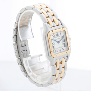 New Style Cartier Panthere 2-Tone 2-Row Medium Watch W2PN0007