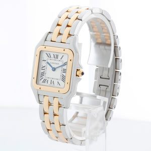 New Style Cartier Panthere 2-Tone 2-Row Medium Watch W2PN0007