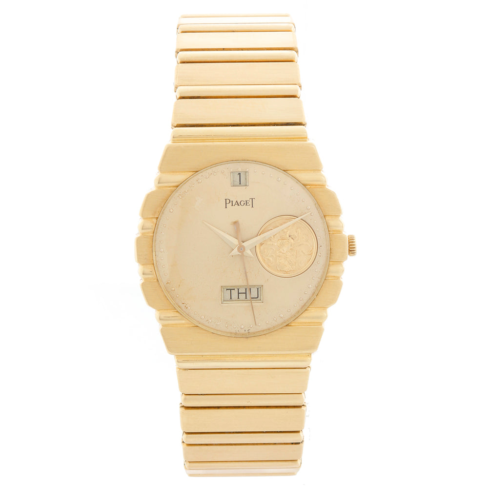 Piaget Polo Yellow Gold Watch with Day & Date Men's Watch  15562 C701
