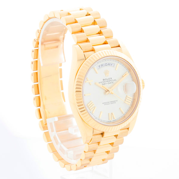 Rolex Day-Date 40 President 18k Yellow Gold Men's 40mm Watch 228238