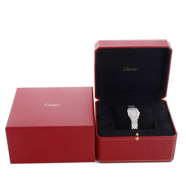 Cartier 18K White Gold Panther Ladies Diamond Watch 1660 WF3141B9