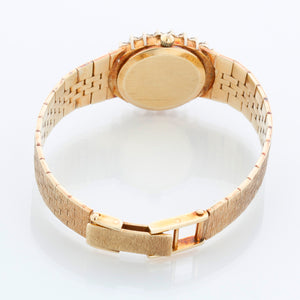 Ladies 14k Gold Geneve Diamond Dress Watch