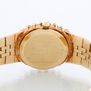 Ladies 14k Gold Geneve Diamond Dress Watch