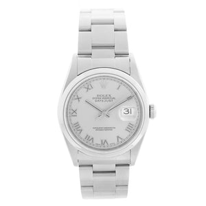 Rolex Datejust Men's Stainless Steel Automatic Watch Smooth Bezel 16200