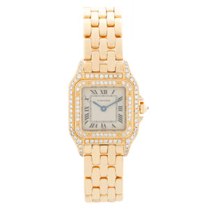 Cartier 18K Yellow Gold Panther Ladies Watch WF3254B9 1280