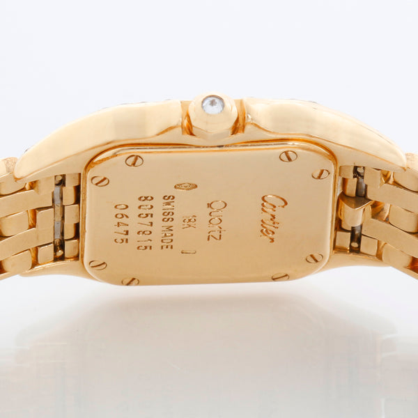 Cartier 18K Yellow Gold Panther Ladies Watch WF3254B9 1280