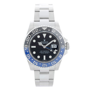 Men's Rolex GMT - Master II with Blue/Black Bezel 116710 " Batman "