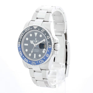 Men's Rolex GMT - Master II with Blue/Black Bezel 116710 " Batman "
