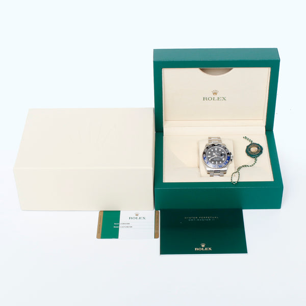 Men's Rolex GMT - Master II with Blue/Black Bezel 116710 " Batman "