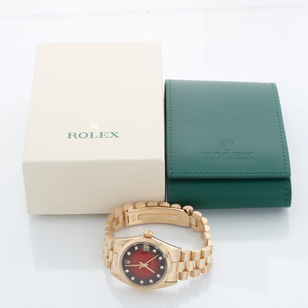 Rolex President Midsize 18K Yellow Gold Watch 6827