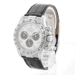 Rolex Cosmograph Daytona White Gold White Dial Watch 116519