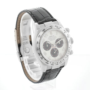 Rolex Cosmograph Daytona White Gold White Dial Watch 116519