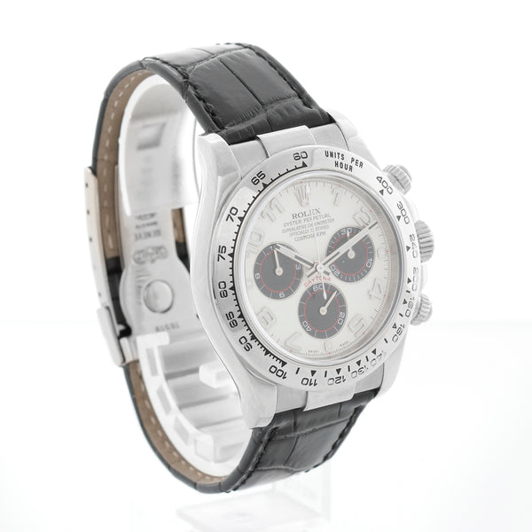Rolex Cosmograph Daytona White Gold White Dial Watch 116519