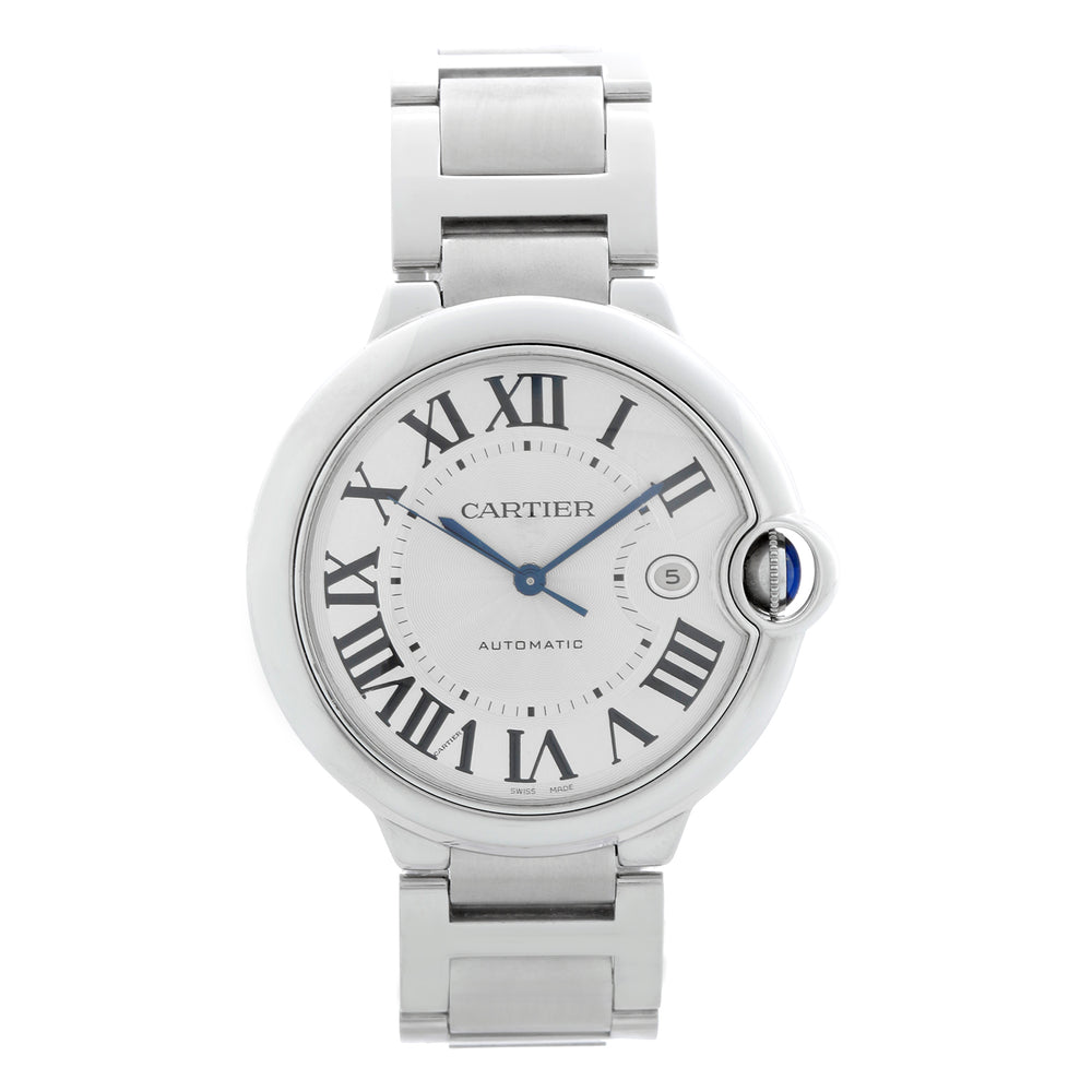 Cartier Ballon Bleu 42mm Stainless Steel Automatic Watch W69012Z4 3001
